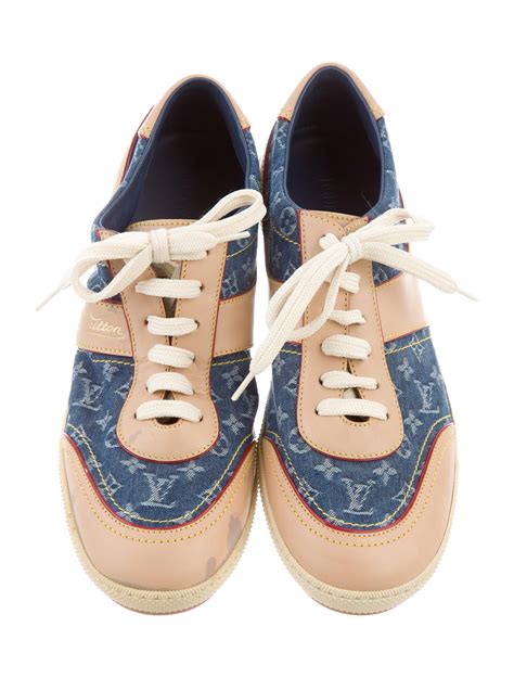 louis vuitton denim sneakers women's.